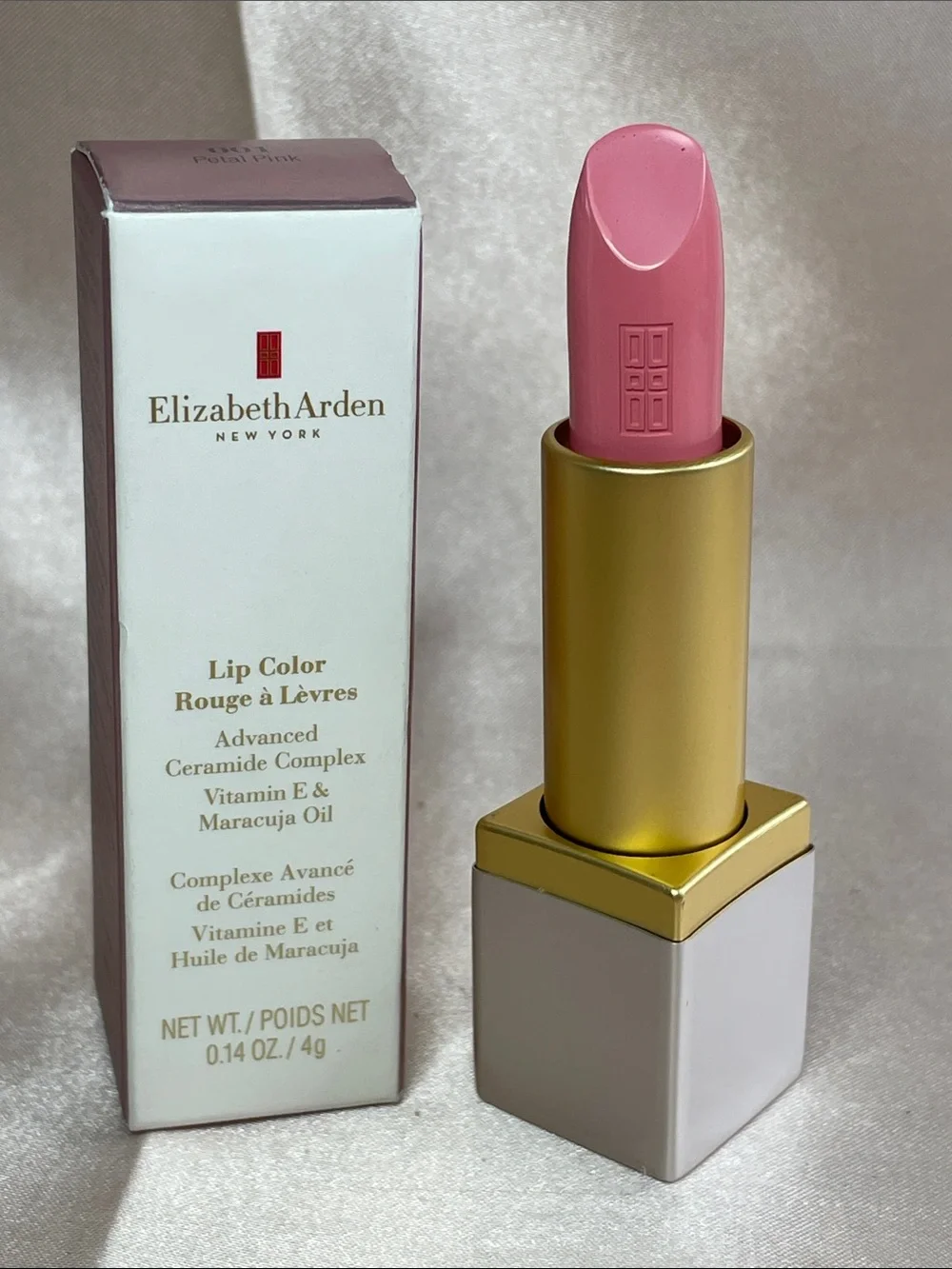Elizabeth Arden Lip Color Lipstick in 001 Petal Pink NIB $32 MSRP